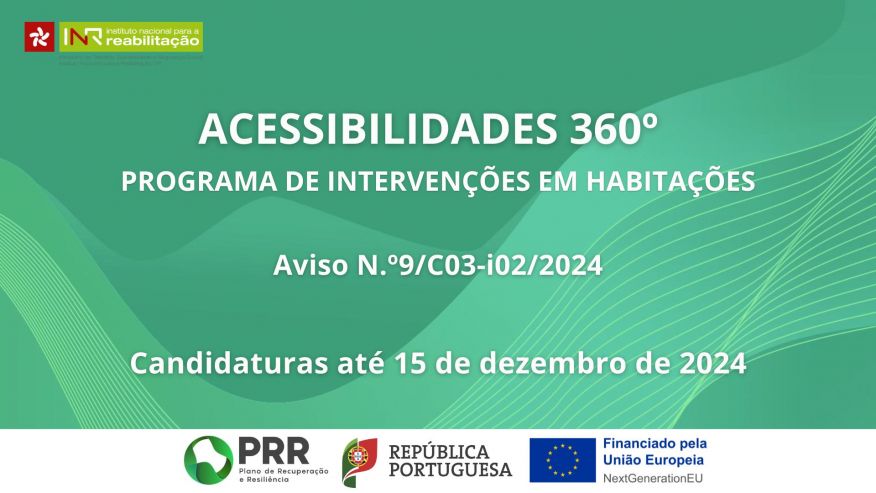 Abertas Candidaturas ao Programa de Intervenções para Adaptação de Casas de Pessoas com Incapacidade